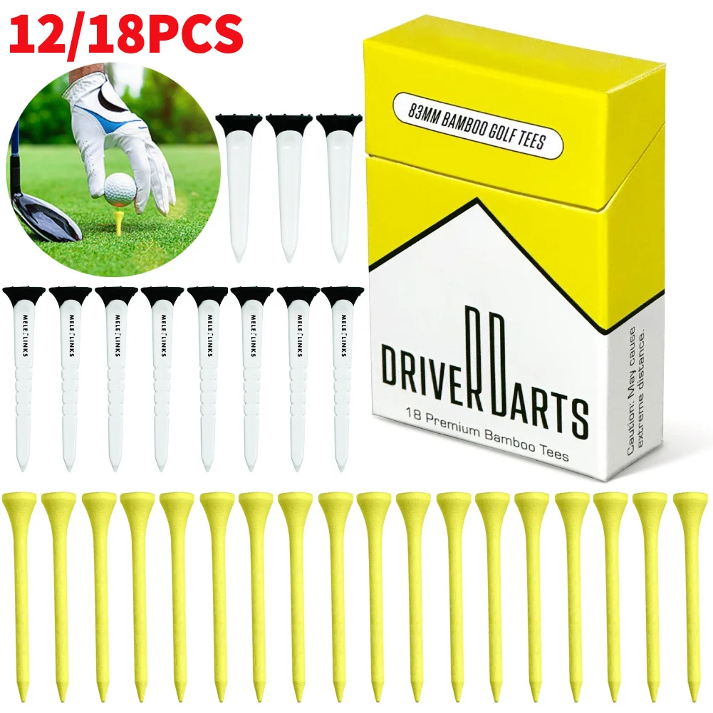 Men'S Accessories Premium - 18-12pcs/box Premium 83/79/45mm Bamboo Golf Tees