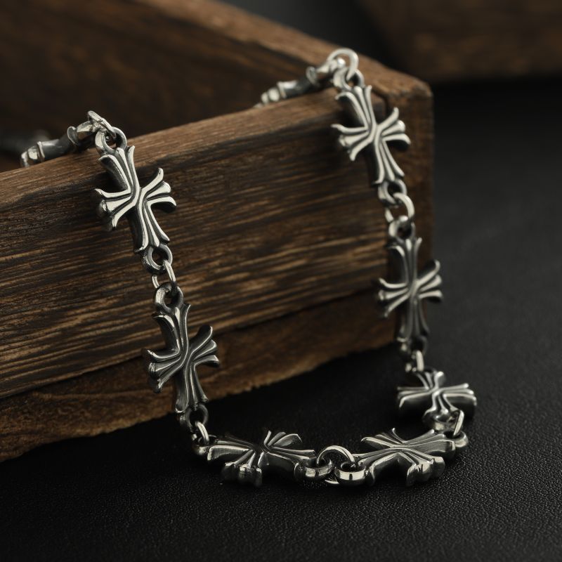 Punk Chain With Cross Necklace - Men'S Accessories Premium 评论和价格