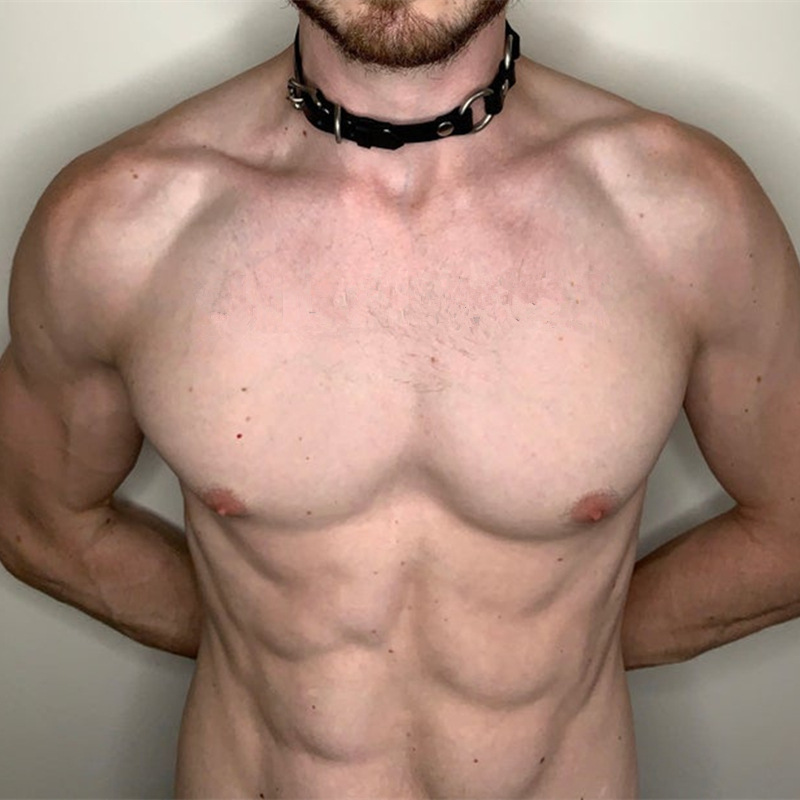 Fetish Man Harness Chain Colla - Men Accessories Neck Chain 评论和价格