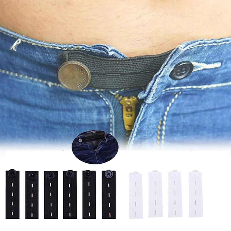 5pcs Pant Extender Belt Unisex - Men'S Accessories For Jeans 评论和价格