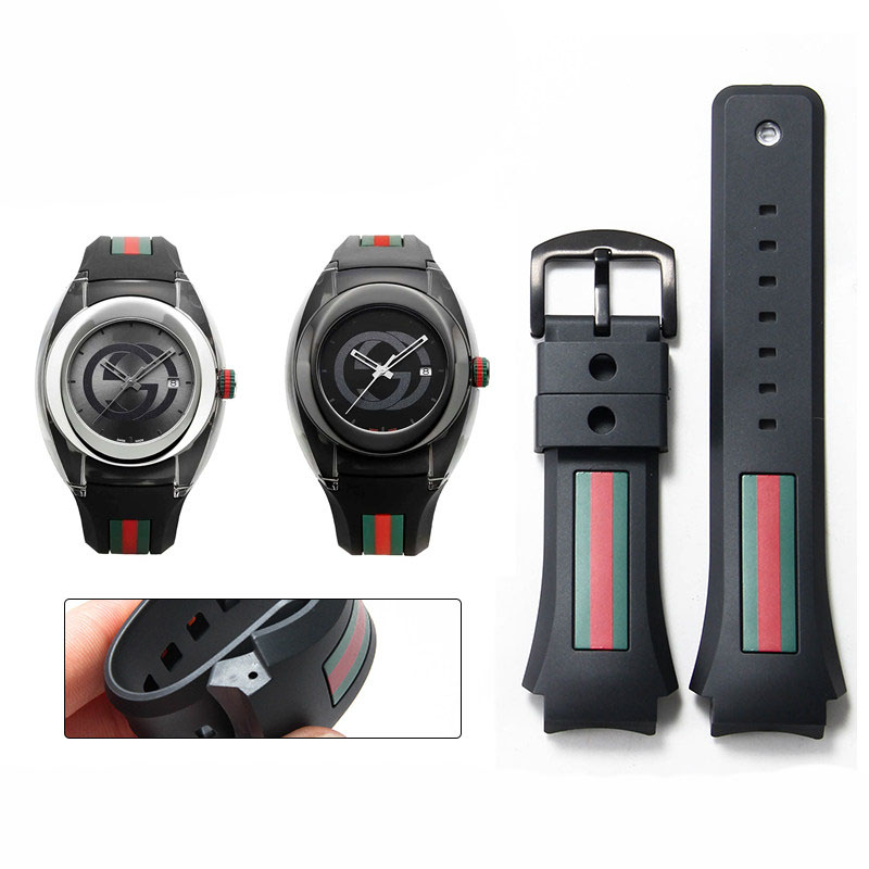 For Gucci YA137/YA137107A Rubb - Men'S Accessories Gucci 评论和价格