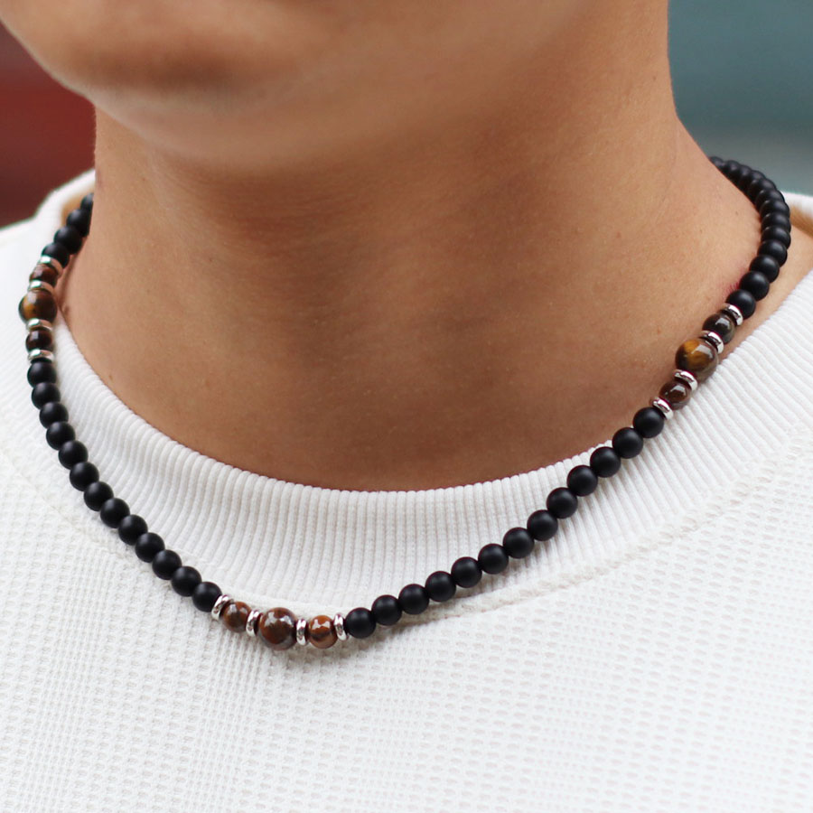 Premium 6mm Natural Onyx Stone - Men'S Accessories Premium 评论和价格