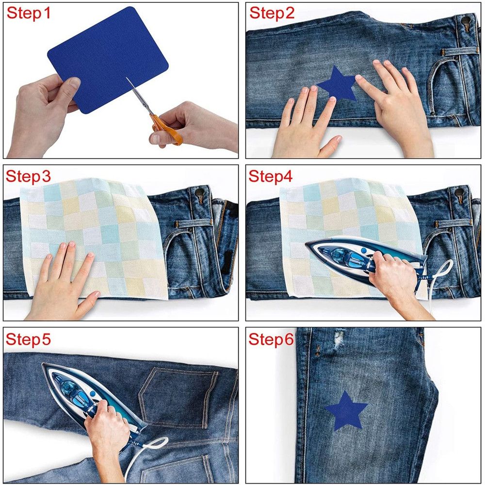 Jeans Iron On Patches Repair P - Men'S Accessories For Jeans 评论和价格