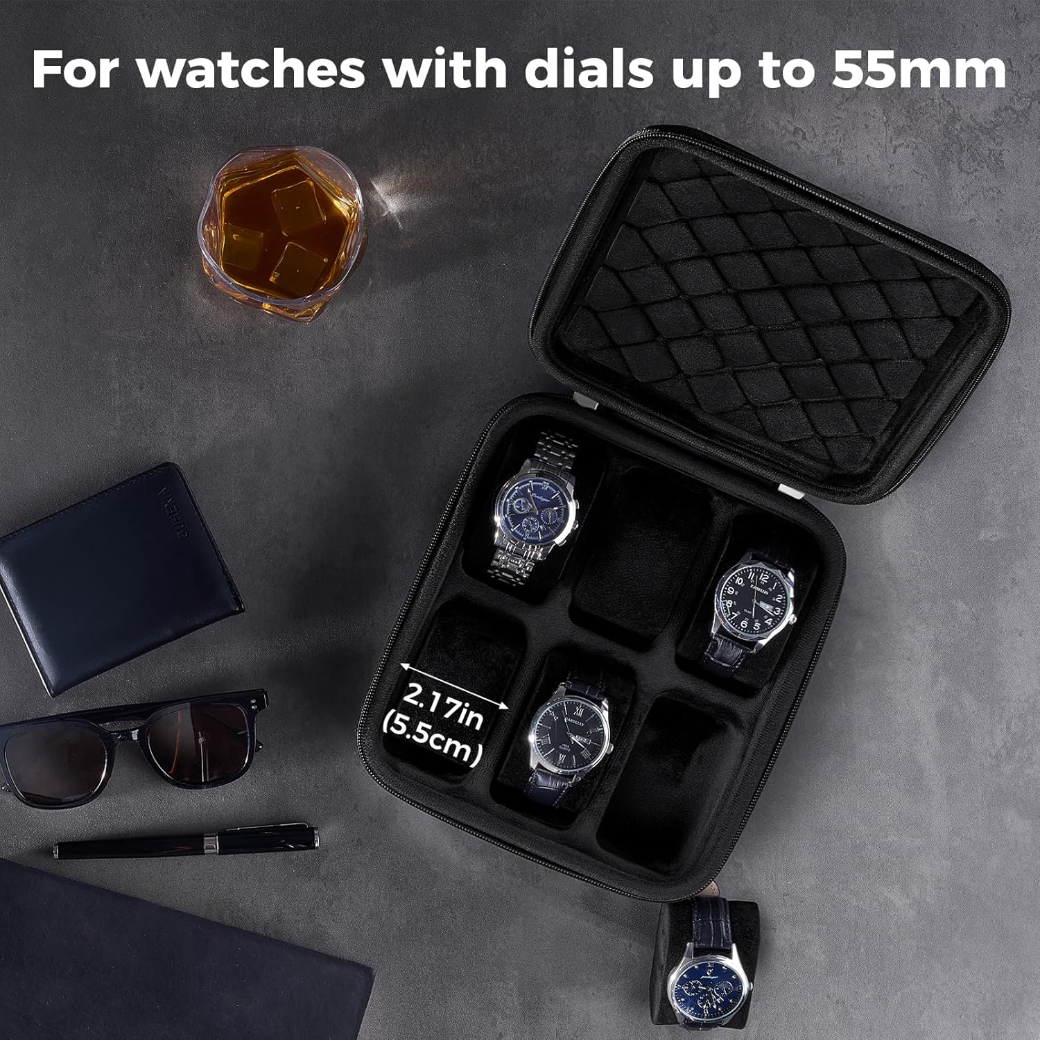 Travel Watch Bracelet Storage  - Men'S Accessories Travel Bag 评论和价格