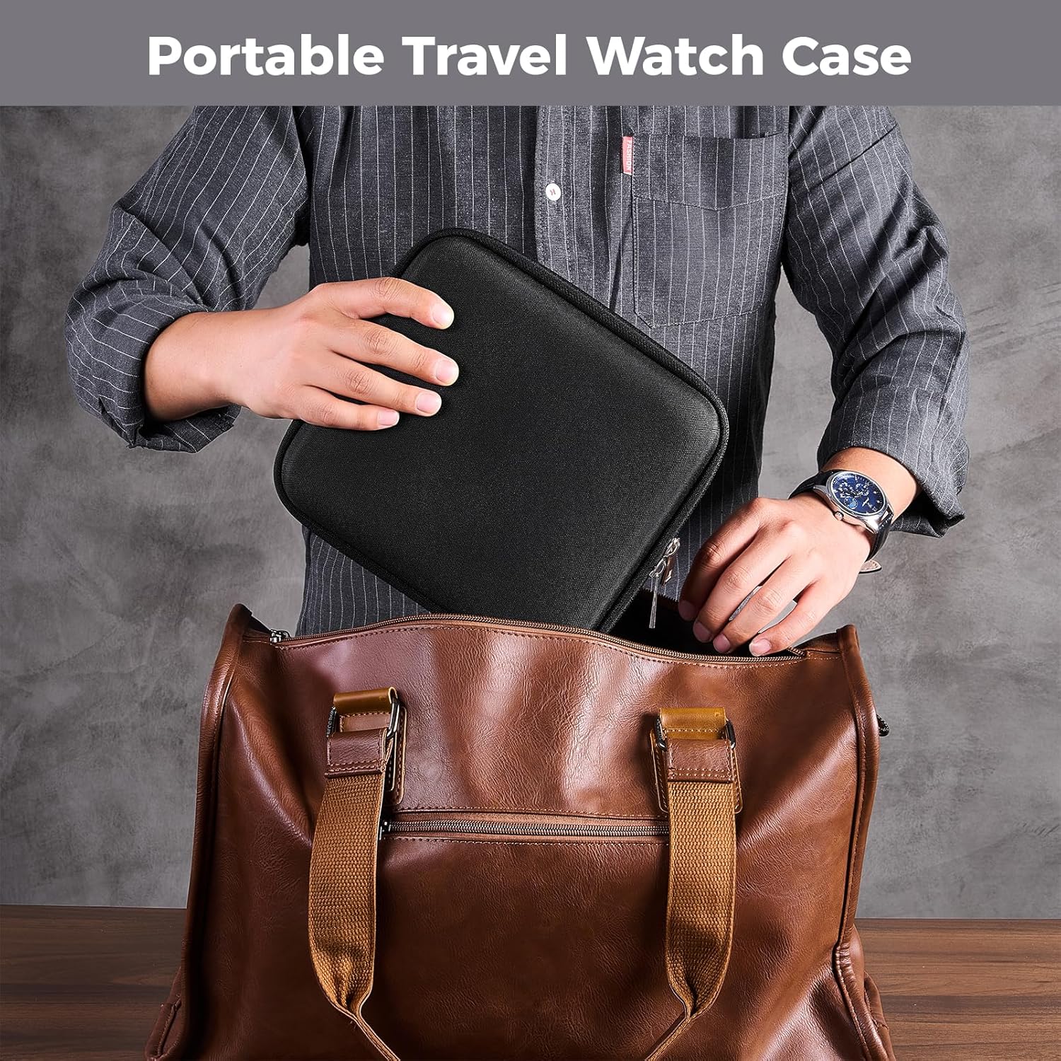 Travel Watch Bracelet Storage  - Men'S Accessories Travel Bag 评论和价格
