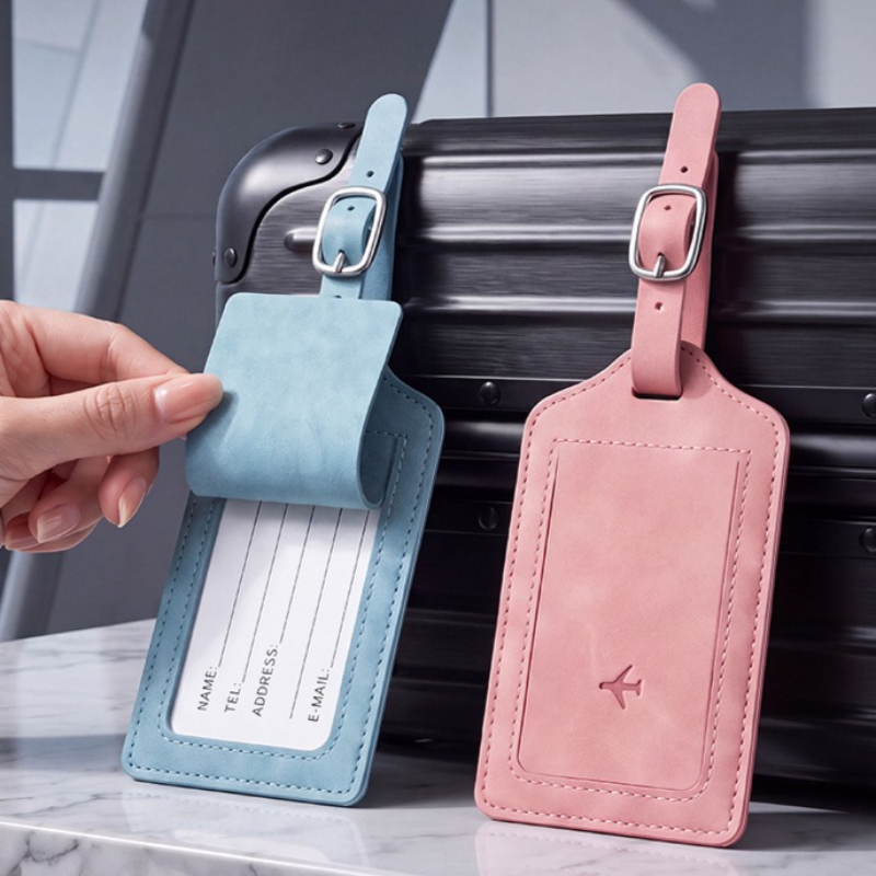1PC PU Leather Luggage Tag Wom - Men'S Accessories Travel Bag 评论和价格