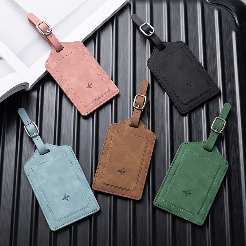 1PC PU Leather Luggage Tag Wom - Men'S Accessories Travel Bag 评论和价格