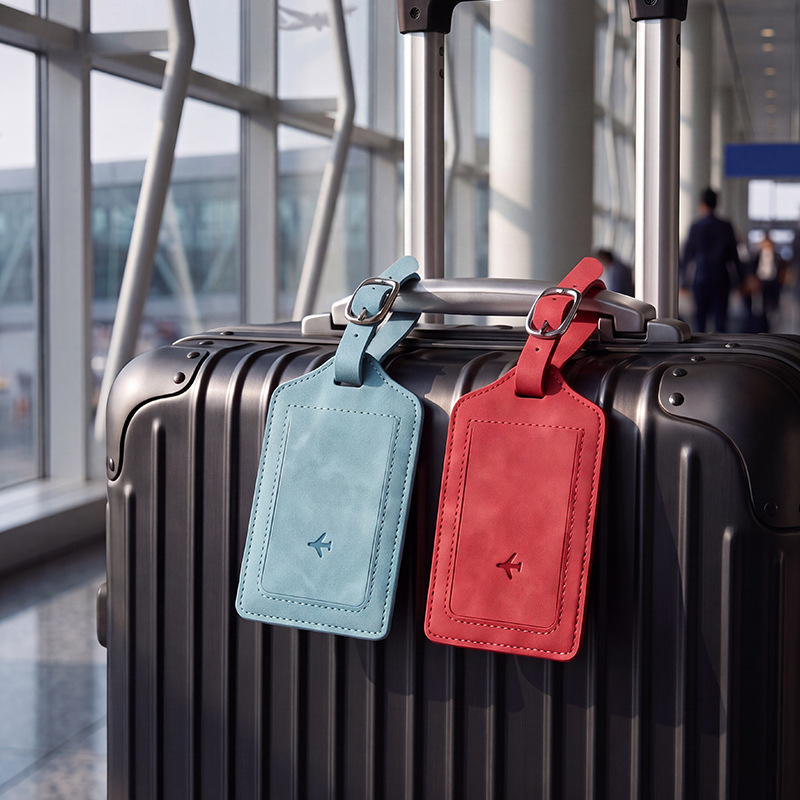 1PC PU Leather Luggage Tag Wom - Men'S Accessories Travel Bag 评论和价格