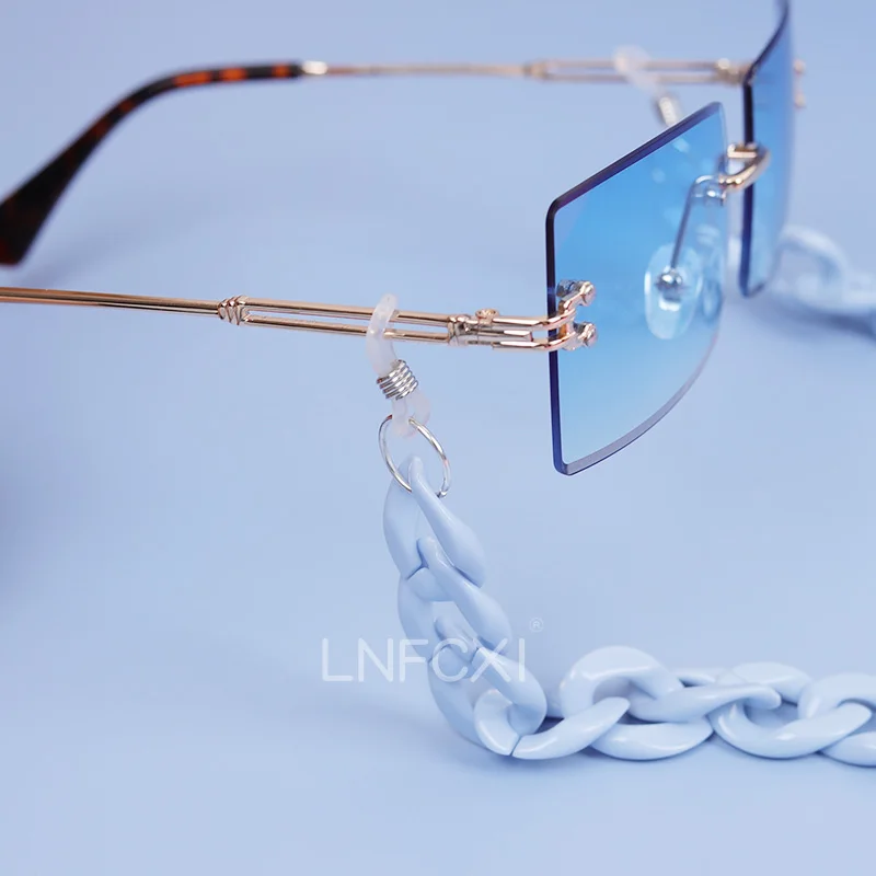 JNPCXI Fashion Acrylic Sunglas - Men Accessories Neck Chain 评论和价格