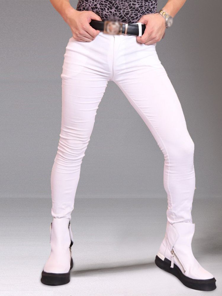 M-3XL Mens Elastic Denim Jeans - Men'S Accessories For Jeans 评论和价格