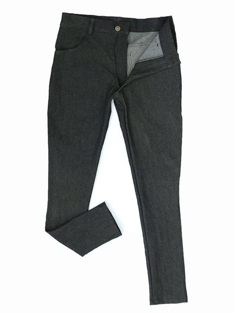 M-3XL Mens Elastic Denim Jeans - Men'S Accessories For Jeans 评论和价格