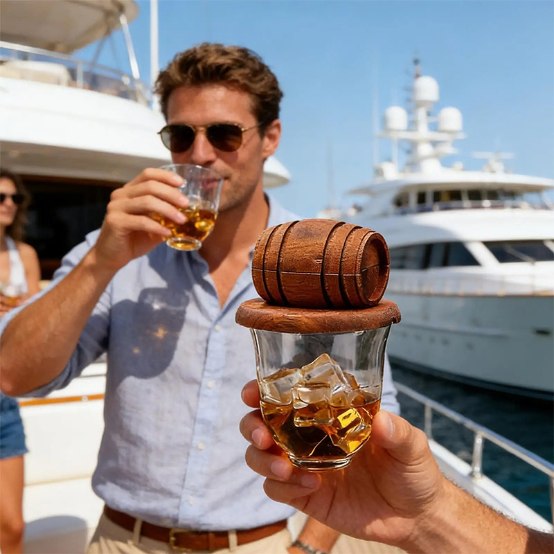 Wooden Barrel Whiskey Cocktail - Men'S Accessories Premium 评论和价格