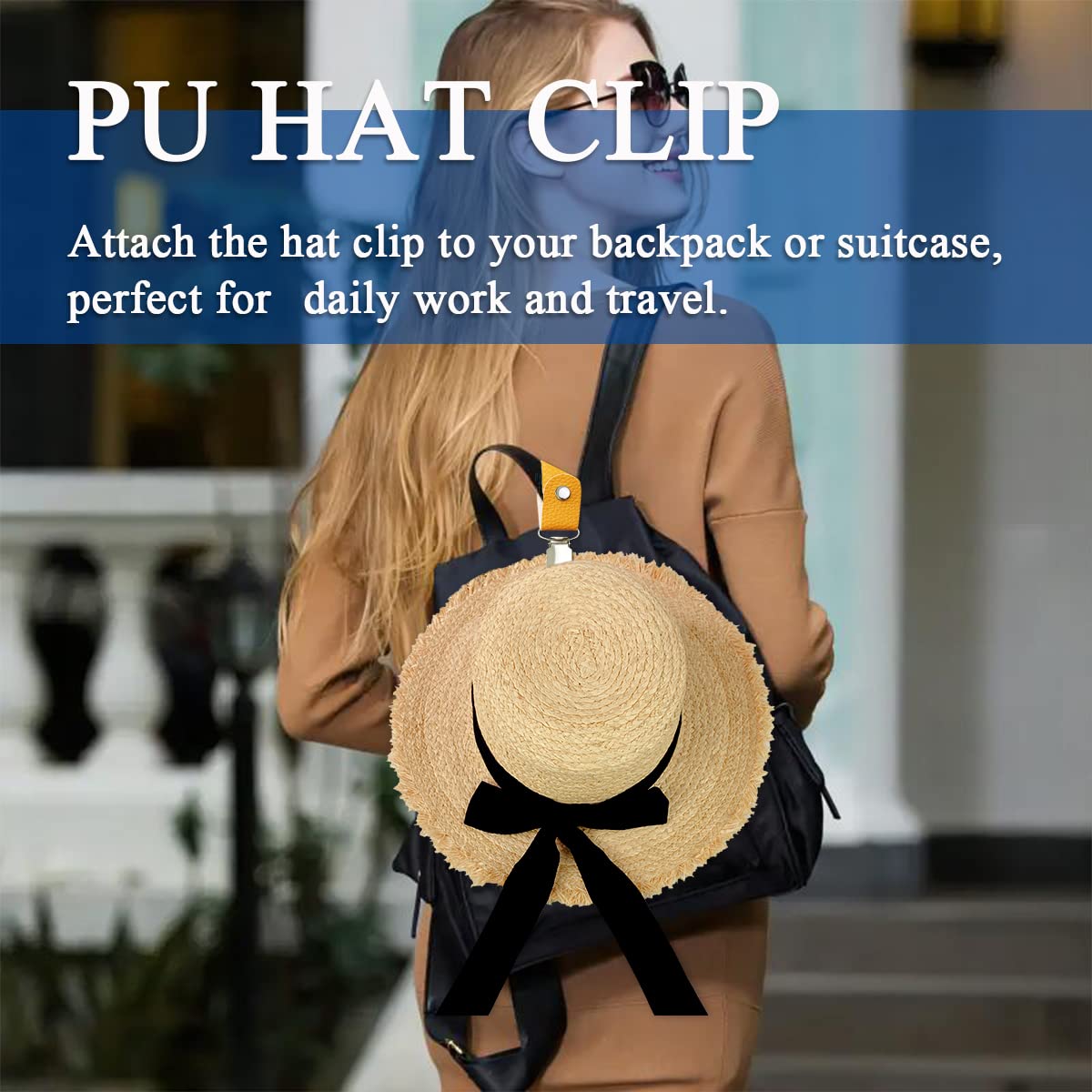 PU Leather Hat Clip for Travel - Men'S Accessories Travel Bag 评论和价格